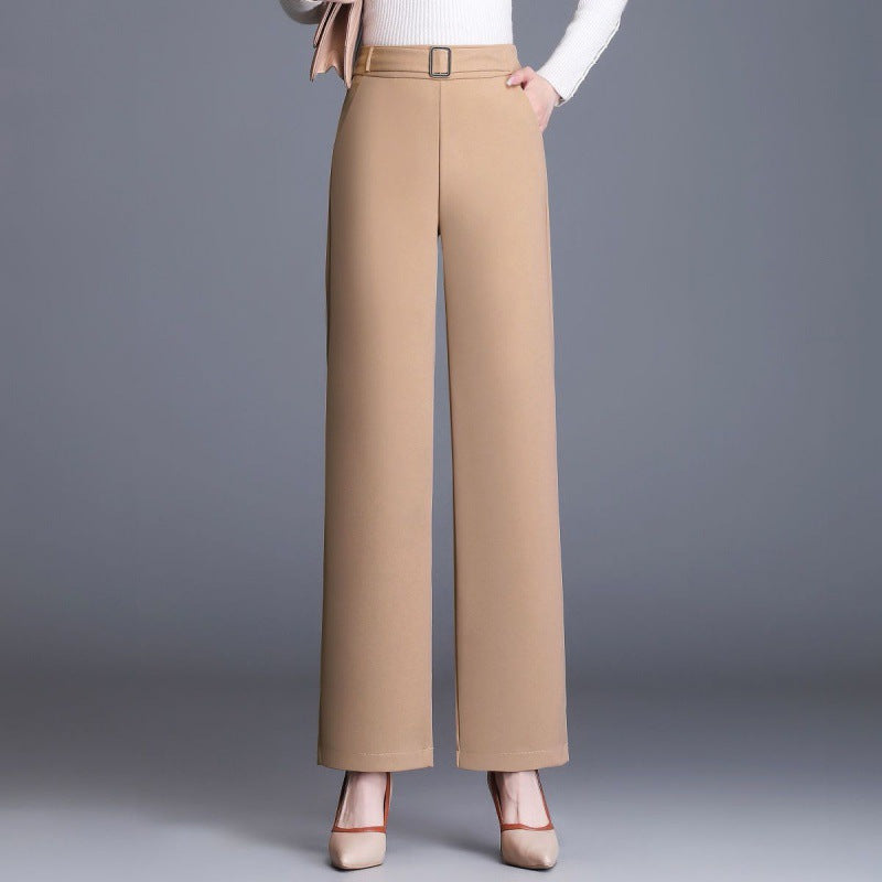 Women's New Elastic Wide Leg Pants