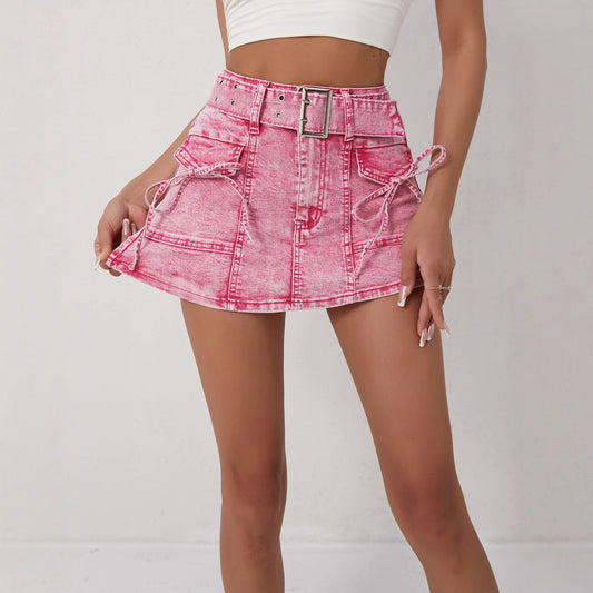 Womens High-waisted Slimming Fashionable Jeans
