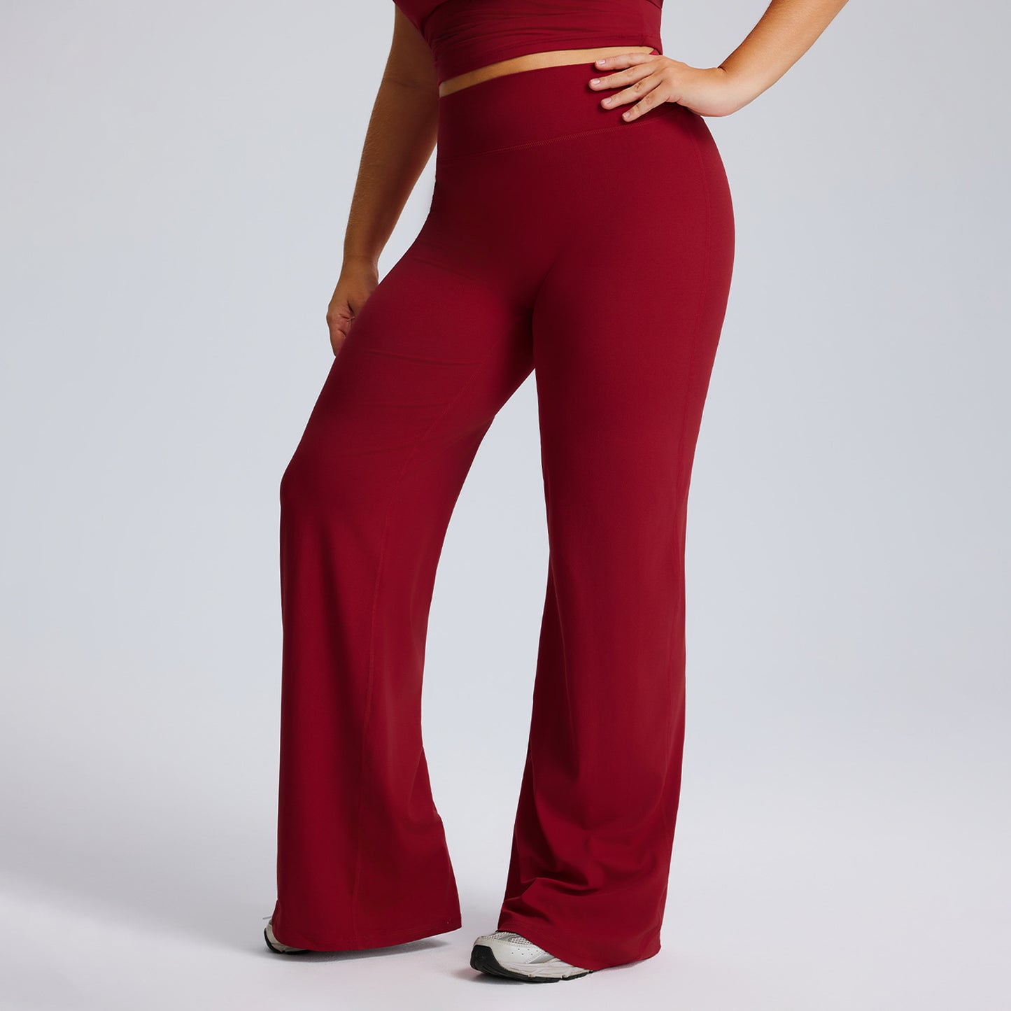 Plus-size Straight-leg Yoga Pants From Europe And The US