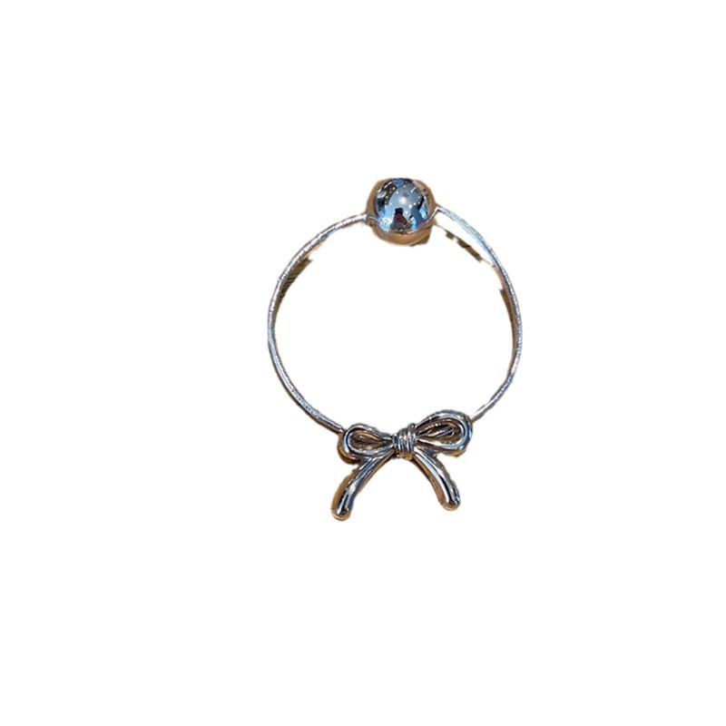 Bow Pearl Hair Rope Headdress High Sense