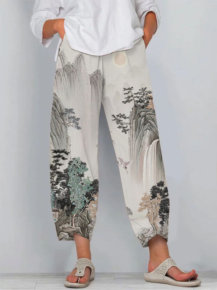 3D Printing Women's Casual Pants