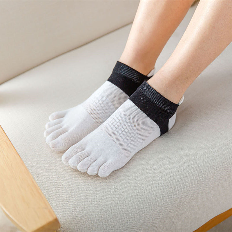 Ladies' Short Cotton Toe Socks