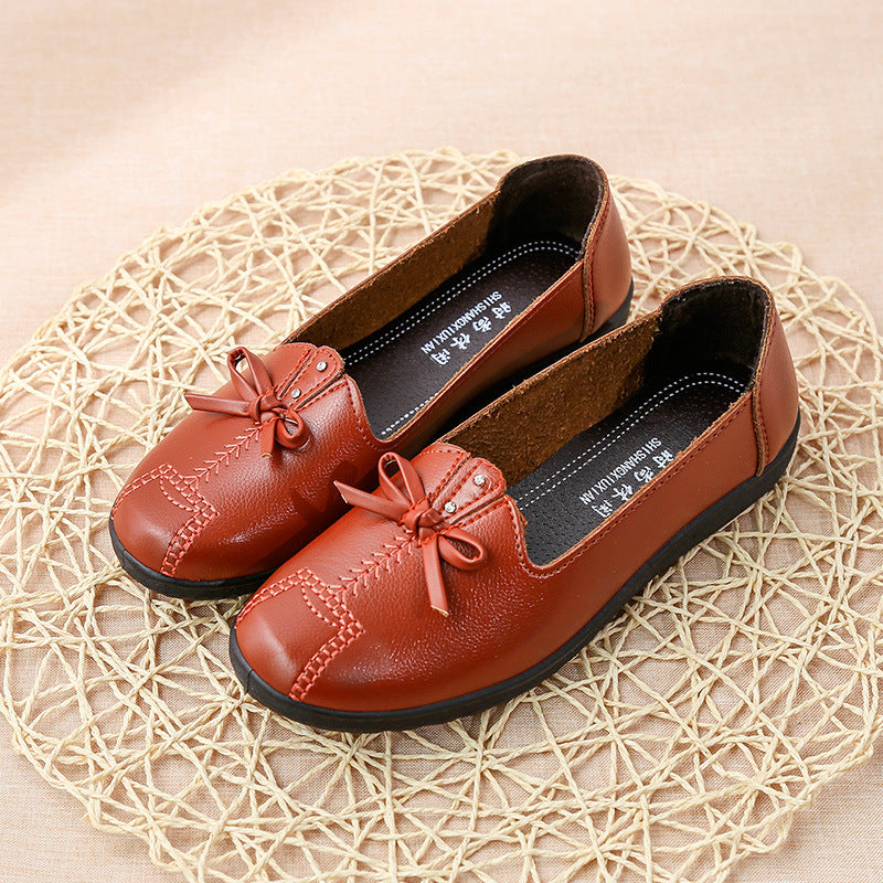 Women's Middle-aged And Elderly Women's Shoes With Flat Soles