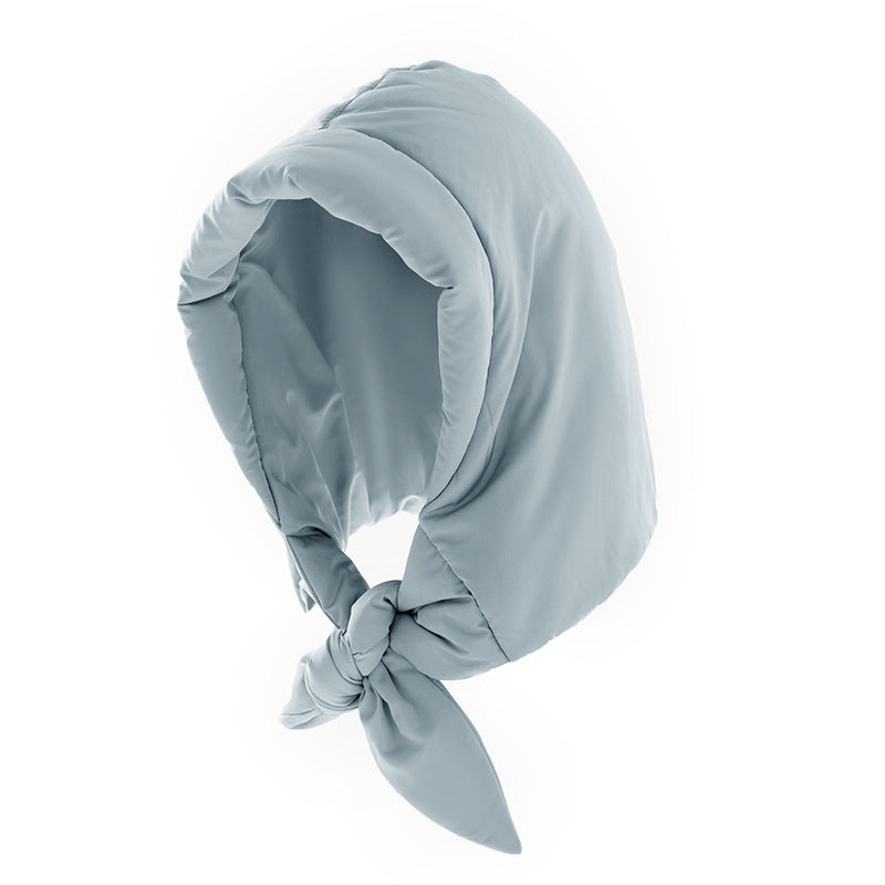Personality Women's Literary Down Cotton Hat Windproof Ear Protection