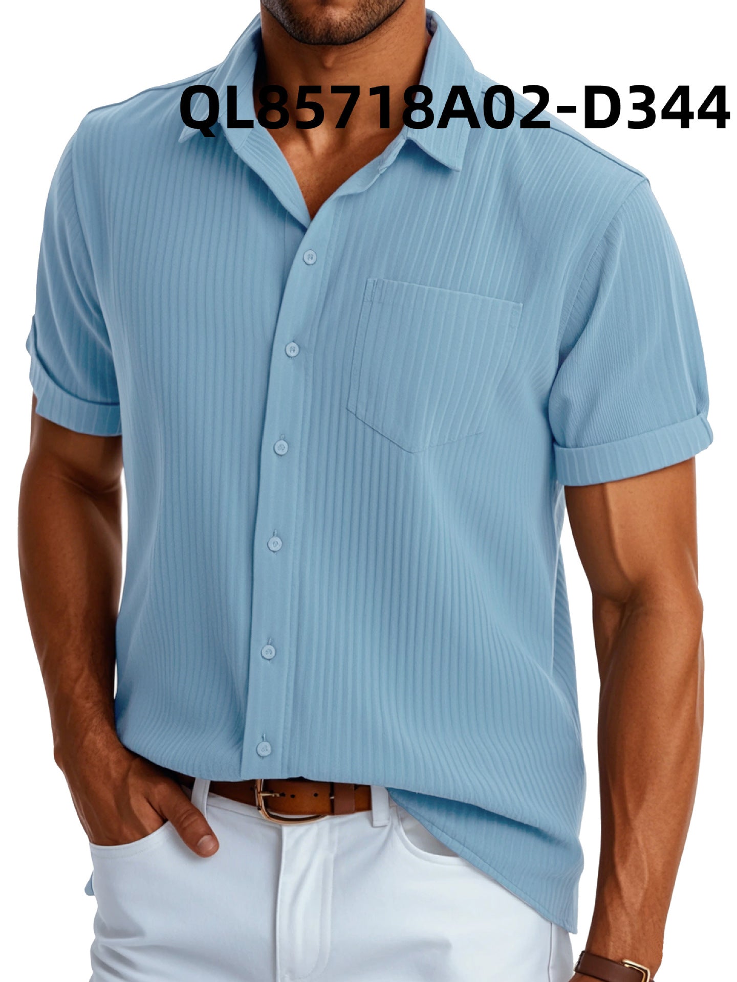 Men's Loose Trendy Short Sleeve Lapel Shirt