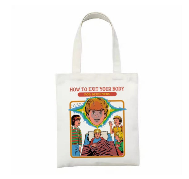 Printed Canvas Bag Personalized Creative Shoulder