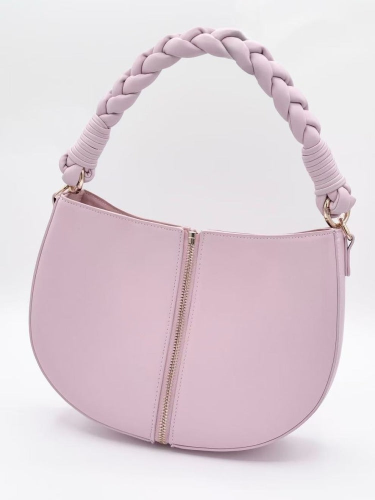 One-shoulder Underarm Bag Zipper Combination Stitching