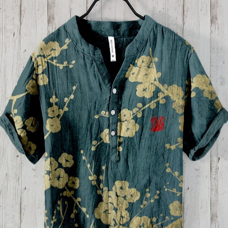 Digital Animal Style Short Sleeve Shirt