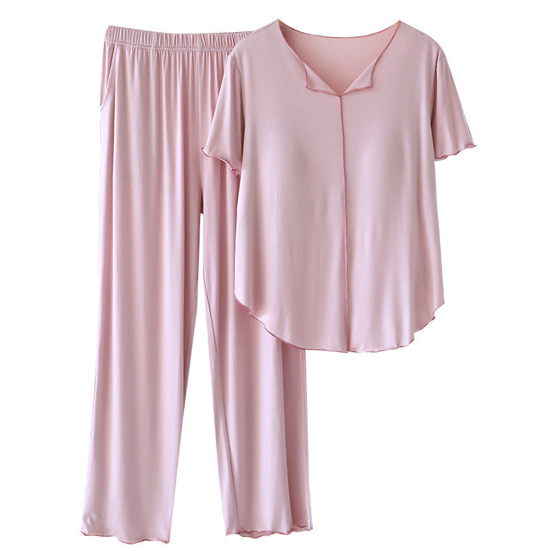 Modal Short-sleeve Pants Set Suitable For Both Home Wear And Outdoor Activities