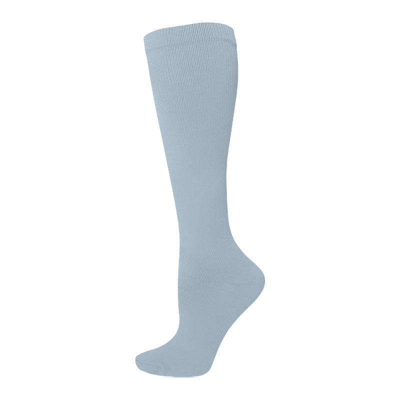 Solid-color Athletic Compression Socks Womens Long Compression Stockings