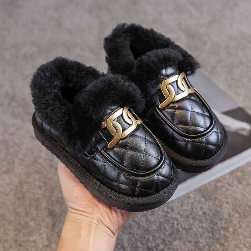 Winter Plus Velvet Thick One-step Warmth Student Casual Shoes