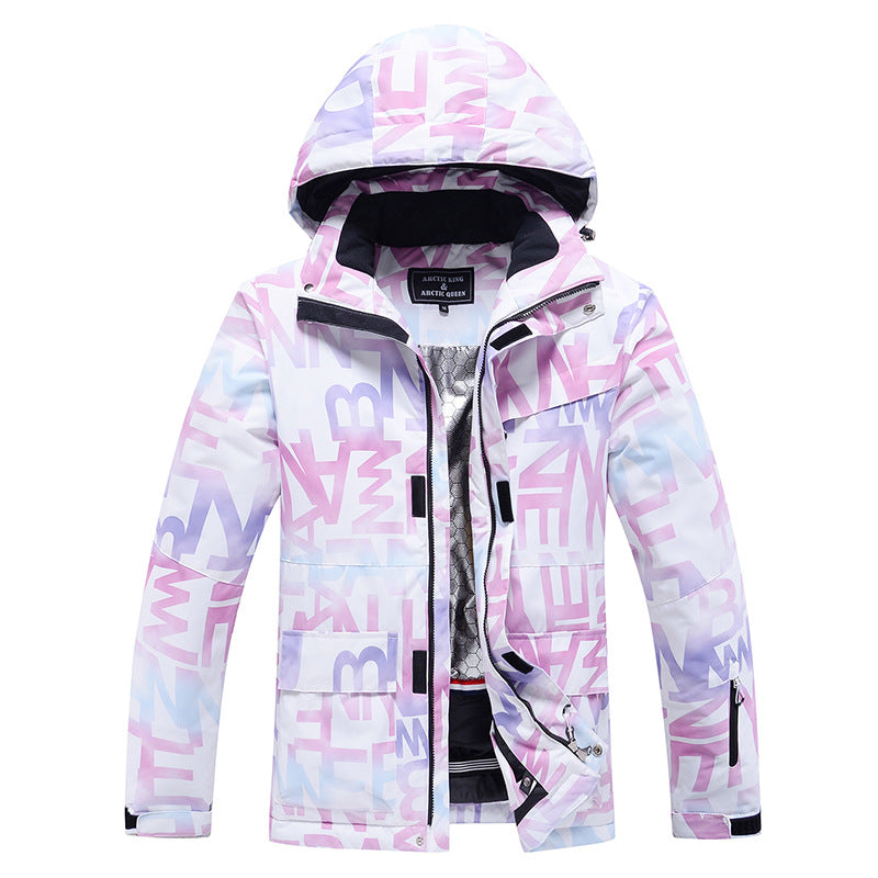 New Unisex Workwear-style Water-repellent Warm Thickened Ski Jacket