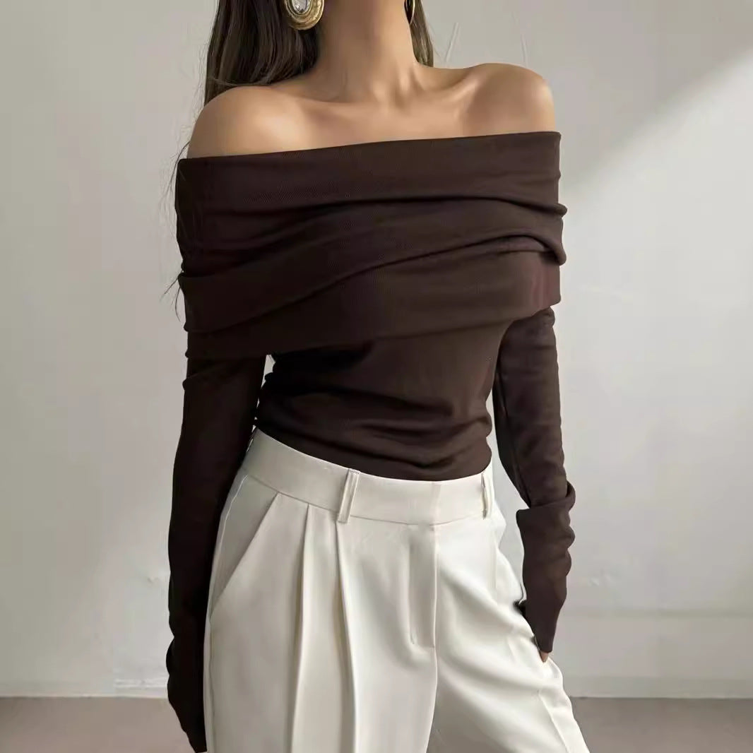 Designer, Figure-flattering, Slimming Wrap-style Knit Sweater For Women