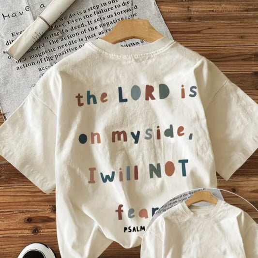 T-shirt med bogstavprint