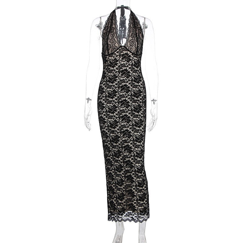 Women's Sleeveless Slit Sexy Sheath Dress