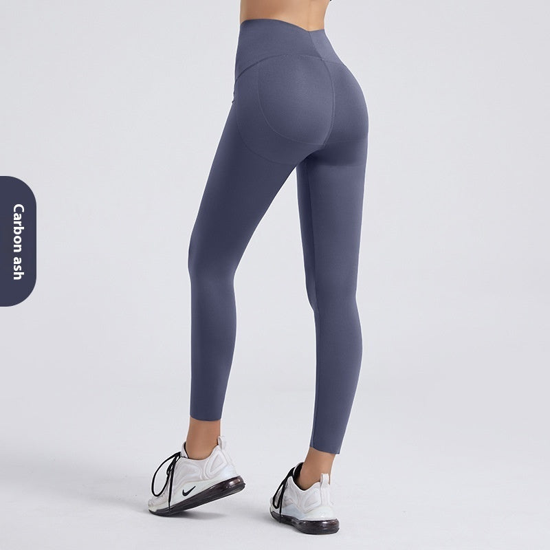 High Waist Hip Lift Tight Yoga Fitness Running Thin Jacket Wear Leggings