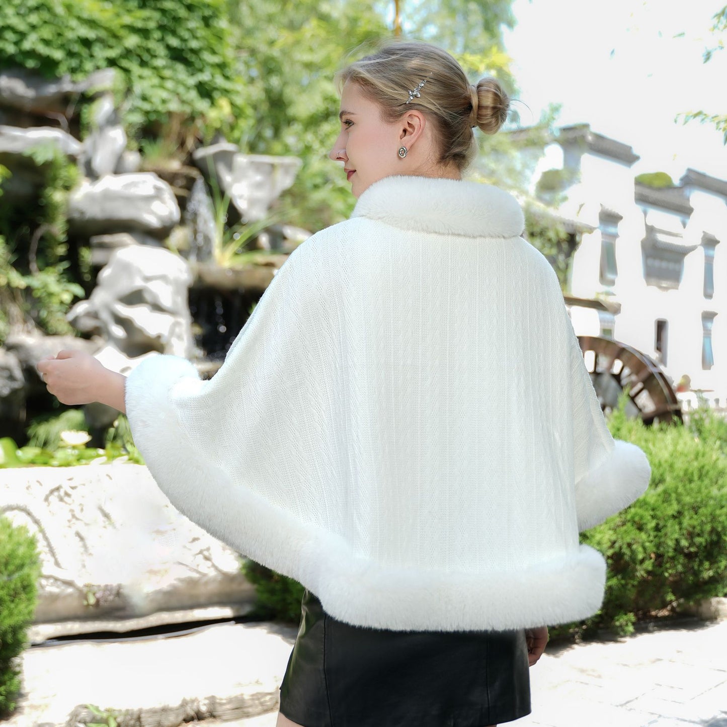 Autumn And Winter New Girl Versatile Cape And Shawl
