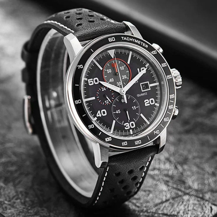 Fashion Business Men's Quartz Belt Watch