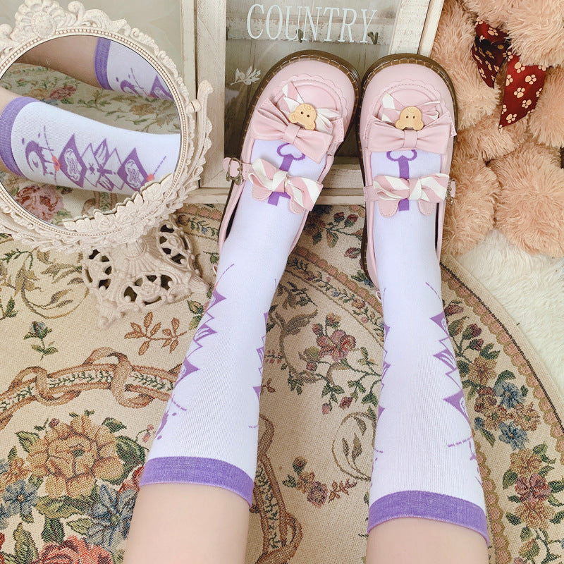 Hip-hop Street E-sports Girl Jk Uniform Calf Cotton Socks