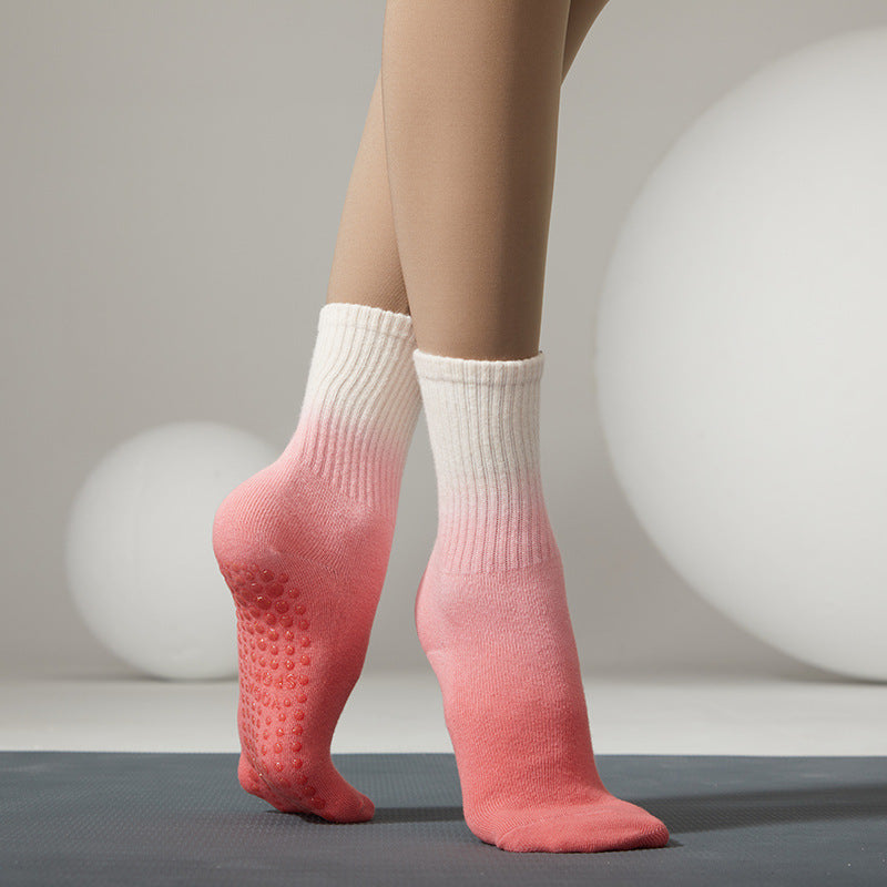 Women's Fashion Tie Dye Anti-Slip Mid Tube Socks