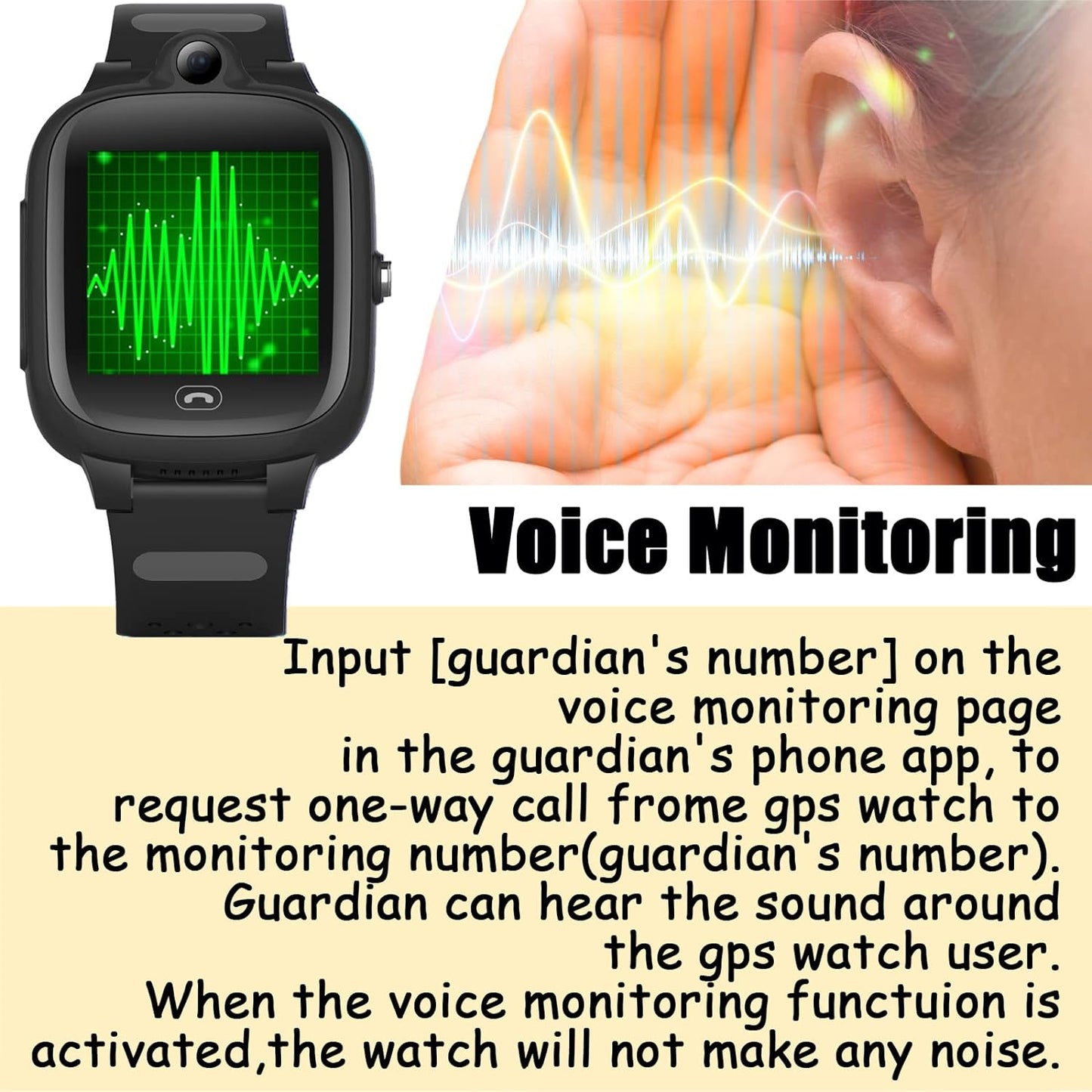 4G GPS Smart Watch Elderly Kid 3-15 Years Old Kids Global Real-Time Tracking Watches Waterproof Cell Phone Watch Child Video Chat Device SOS Alarm Camera Geo-Fence Pedometer Anti-Lost Tracker Locator