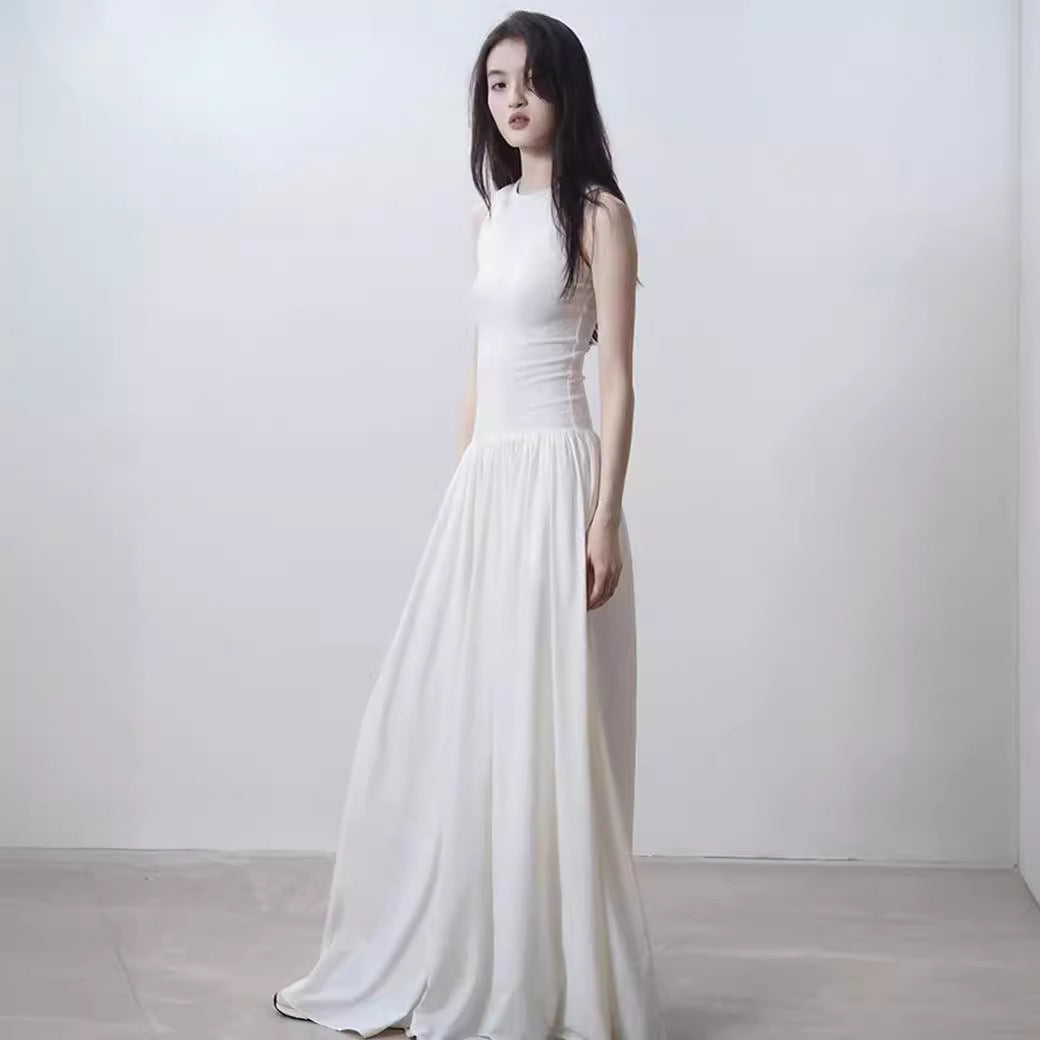 Minimalist Casual Temperament Sports Vest Dress