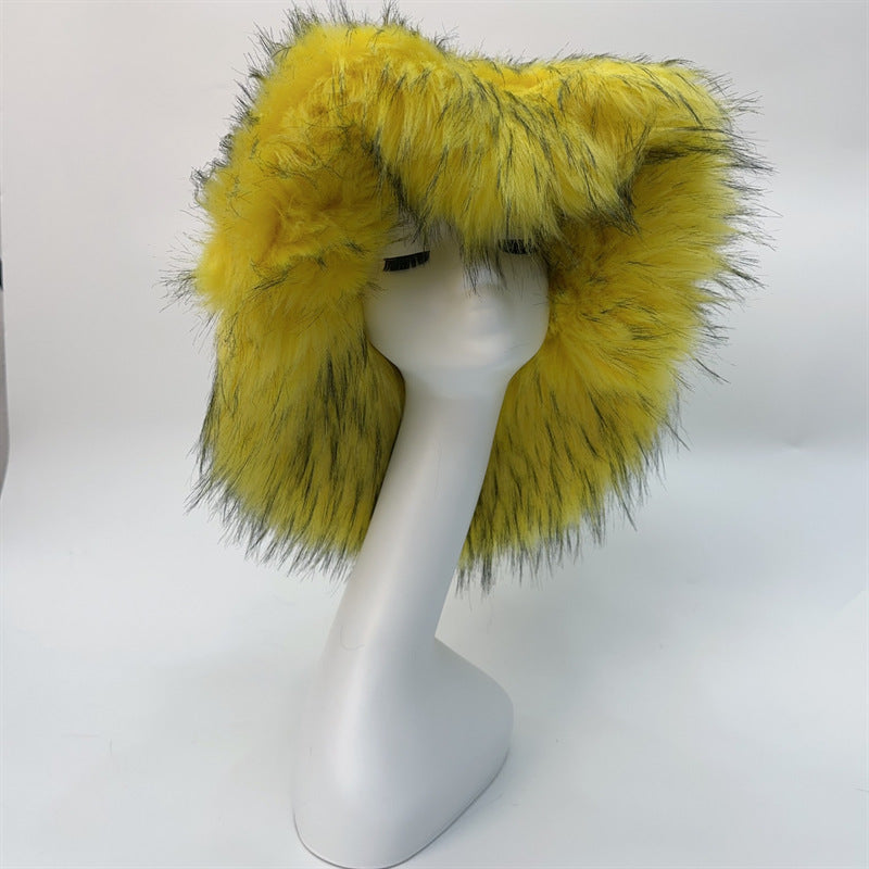 Fashionable All-match Raccoon Fur Hat