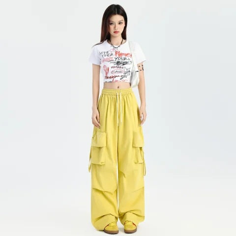 Casual Hip Hop Wide Leg Draping Long Pants