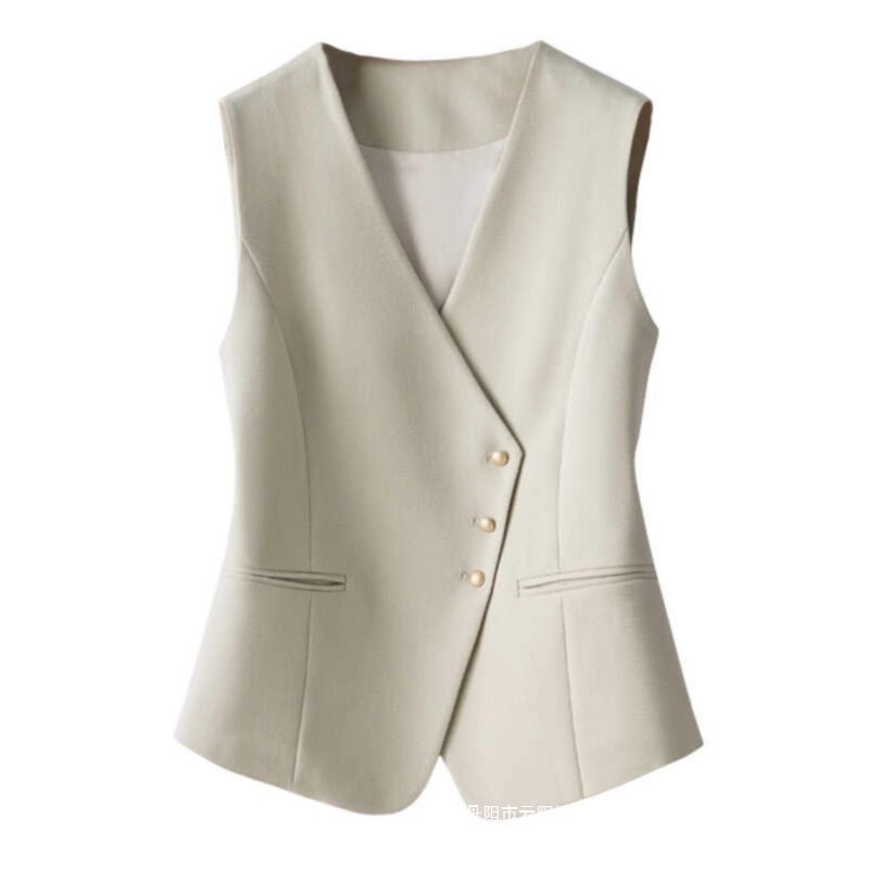 Spring And Autumn Sleeveless Coat Temperament Vest Top
