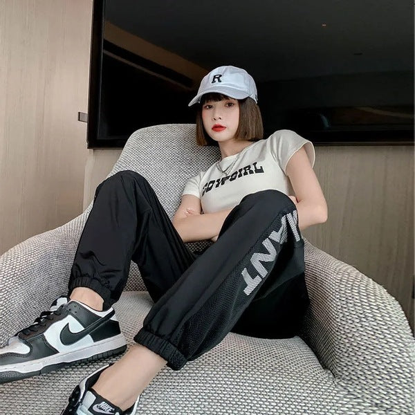 Anti-mosquito Ice Silk Quick-drying Sports Pants Female