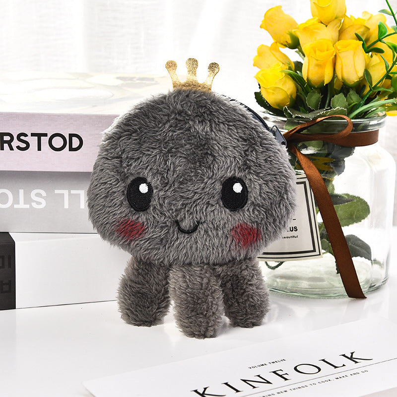 Cute Small Octopus Coin Purse Plush Mini-Portable
