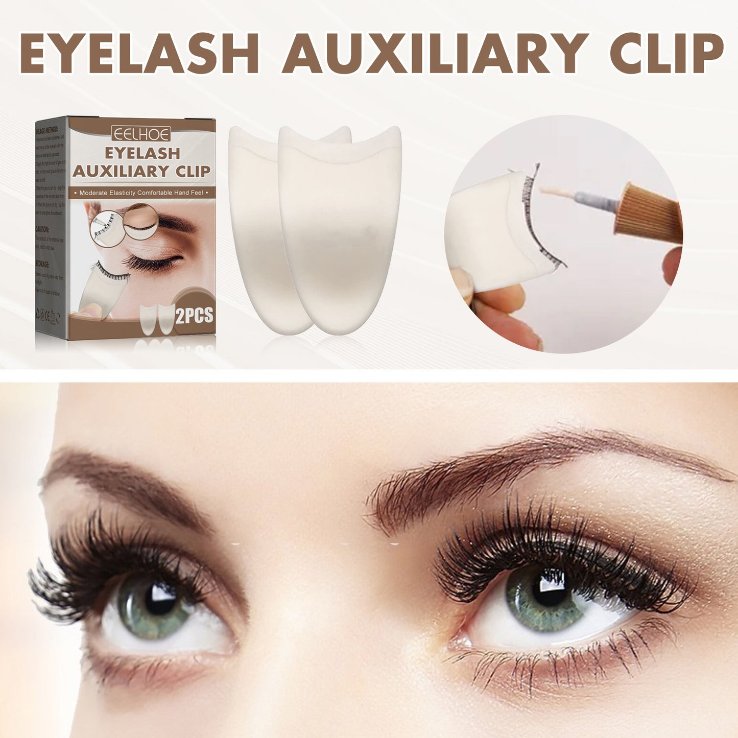 Eyelash Auxiliary Clip Paste False Eyelash Volume Beauty Tool