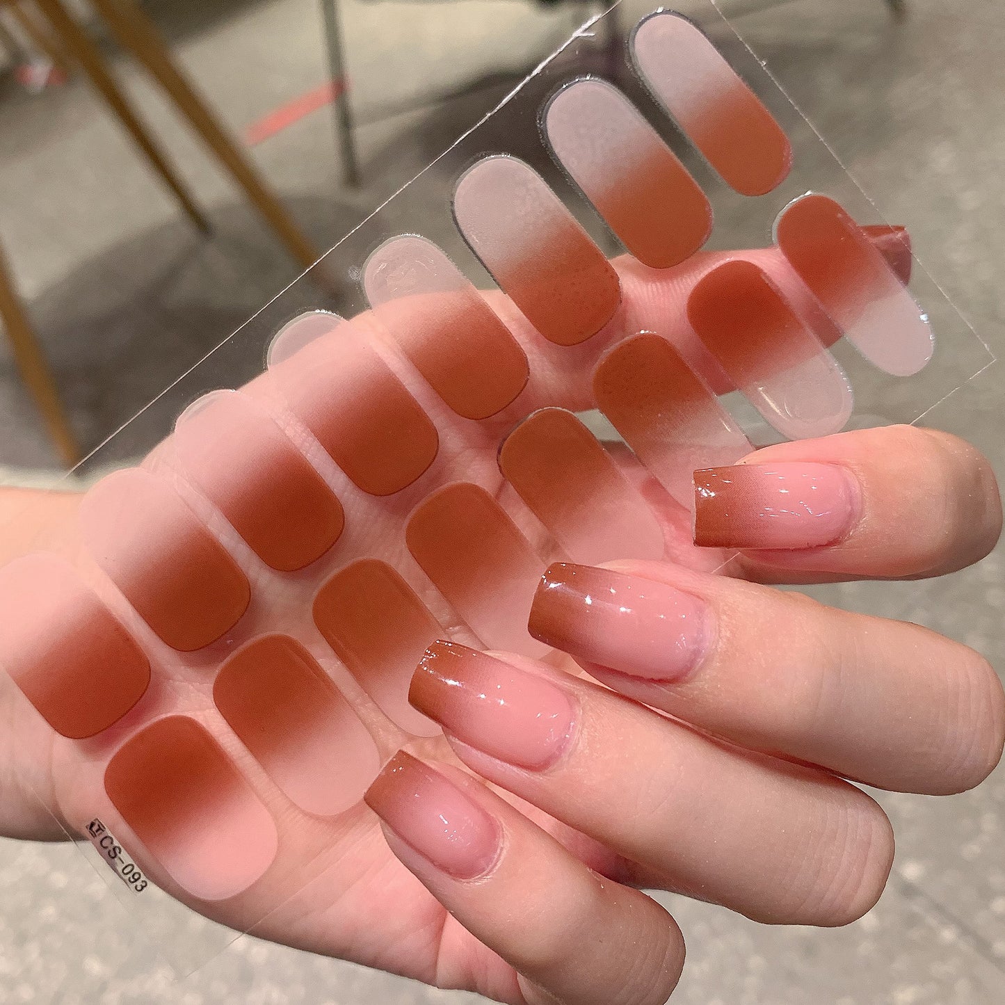 Gradient Color Nail Sticker Spring And Summer Comely Finger