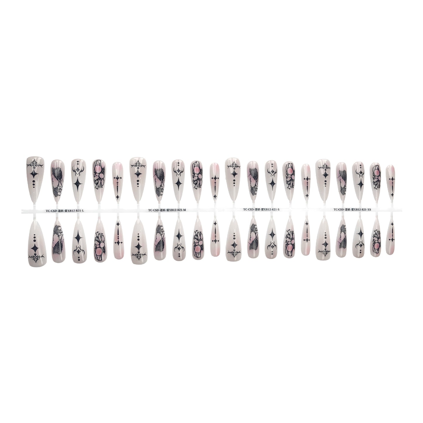 Y2g European And American Lines Lace Style Manicure Long Water Drops Glossy