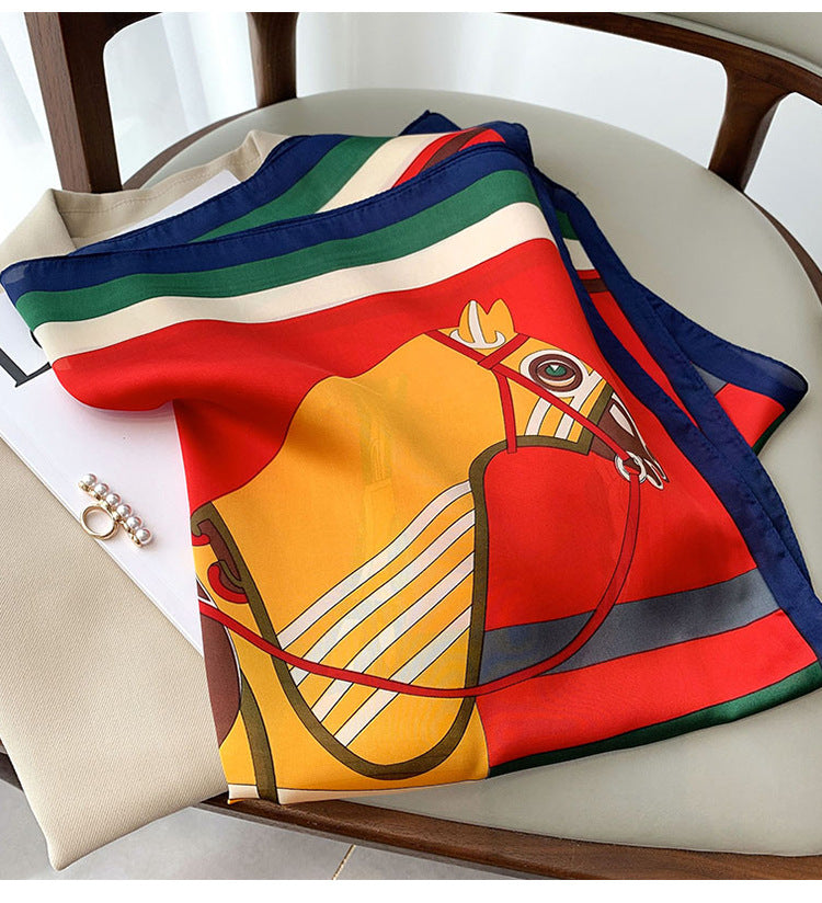 Fashion Decoration Spring And Summer New Print Square Towel