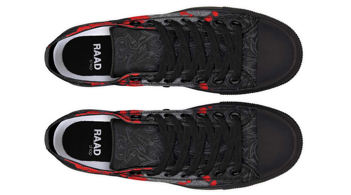 Fashion Print Couple Low-Top Canvas Shoes