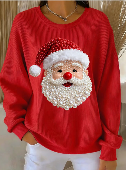 Relaxed-fit Casual Autumnwinter Long-sleeve Crew-neck Sweatshirt