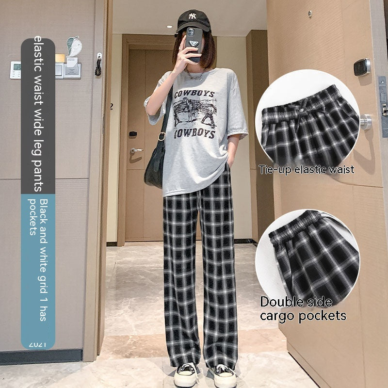 Summer Women's Loose Slimming And Straight Draped Casual Pants