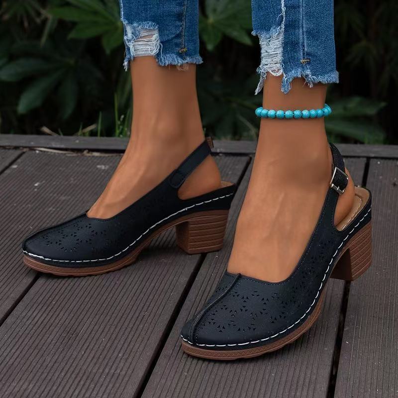 Women's Wedge Sandals European And American Plus Size High Heel Sandals