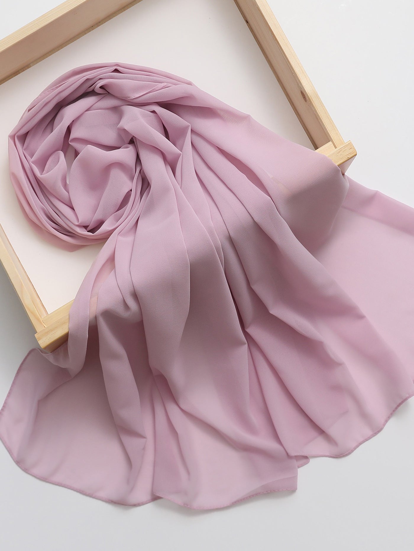 Ethnic Style High Quality Solid Color Hemp Chiffon Headscarf