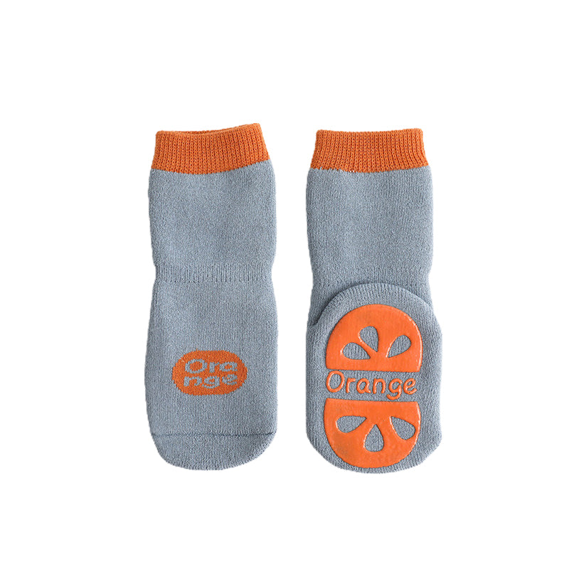 New Terry Thickened Baby Floor Socks Fruit Non-slip Dispensing