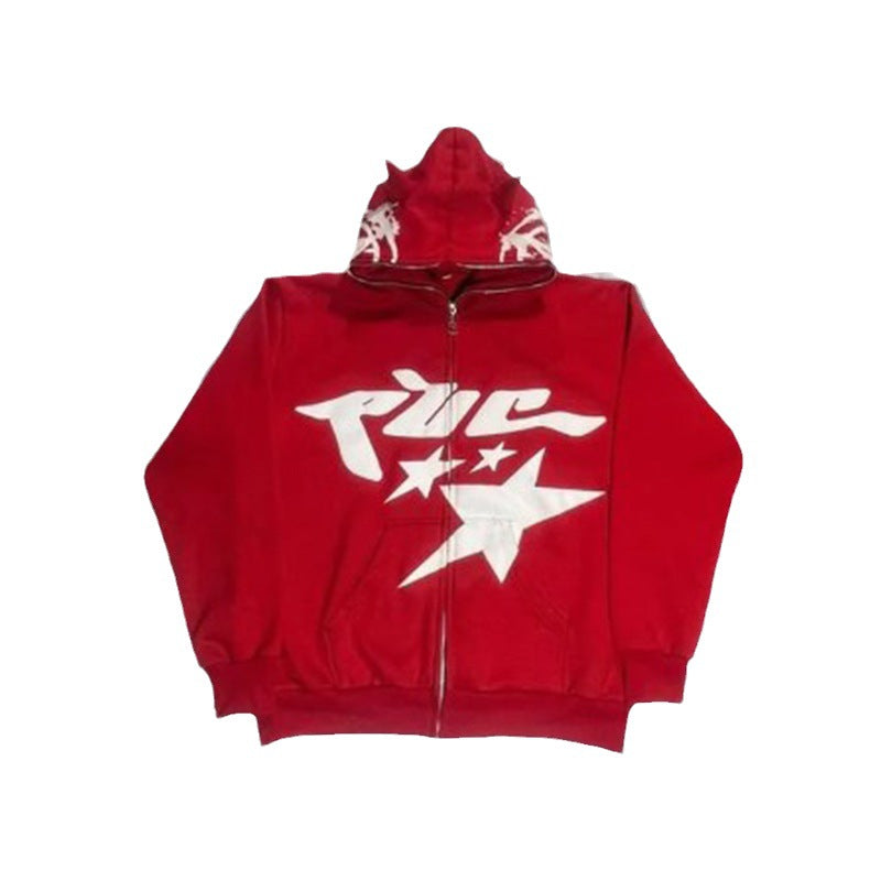 Men's Funny Horn Casual Loose Jacket