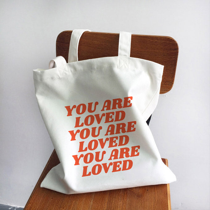 Girl Power Quotes Print Canvas Bag Shoulder