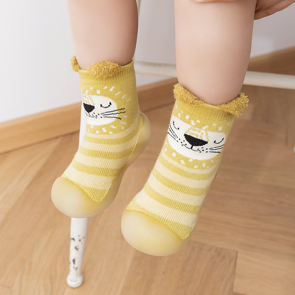 Children's Baby Toddler Mid-tube High-top Socks Floor Shoes