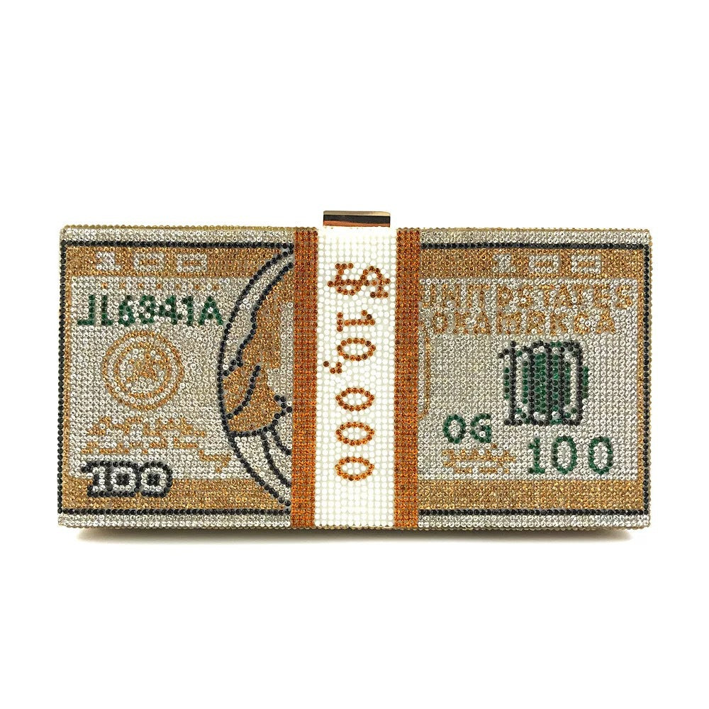 Fuld Diamant Dollar Aftentaske