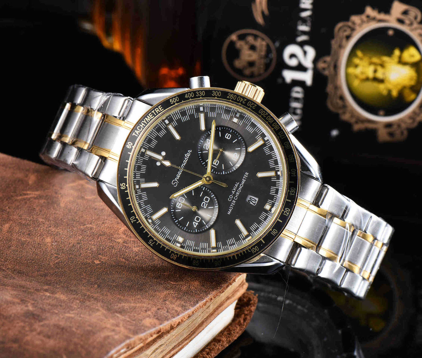 New Men's Steel Band Business Quartz Watch
