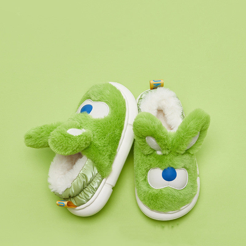 Fashionable Rabbit Children's Cotton Anti-skid Slippers