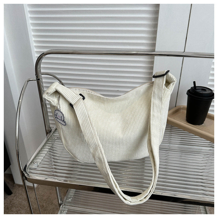 Large Capacity Versatile Trendy Crossbody Student Leisure Simple Dumpling Bag