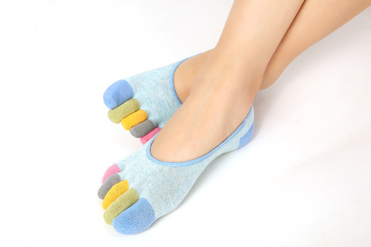 Shallow Mouth Five Toed Non-slip Silicone Socks