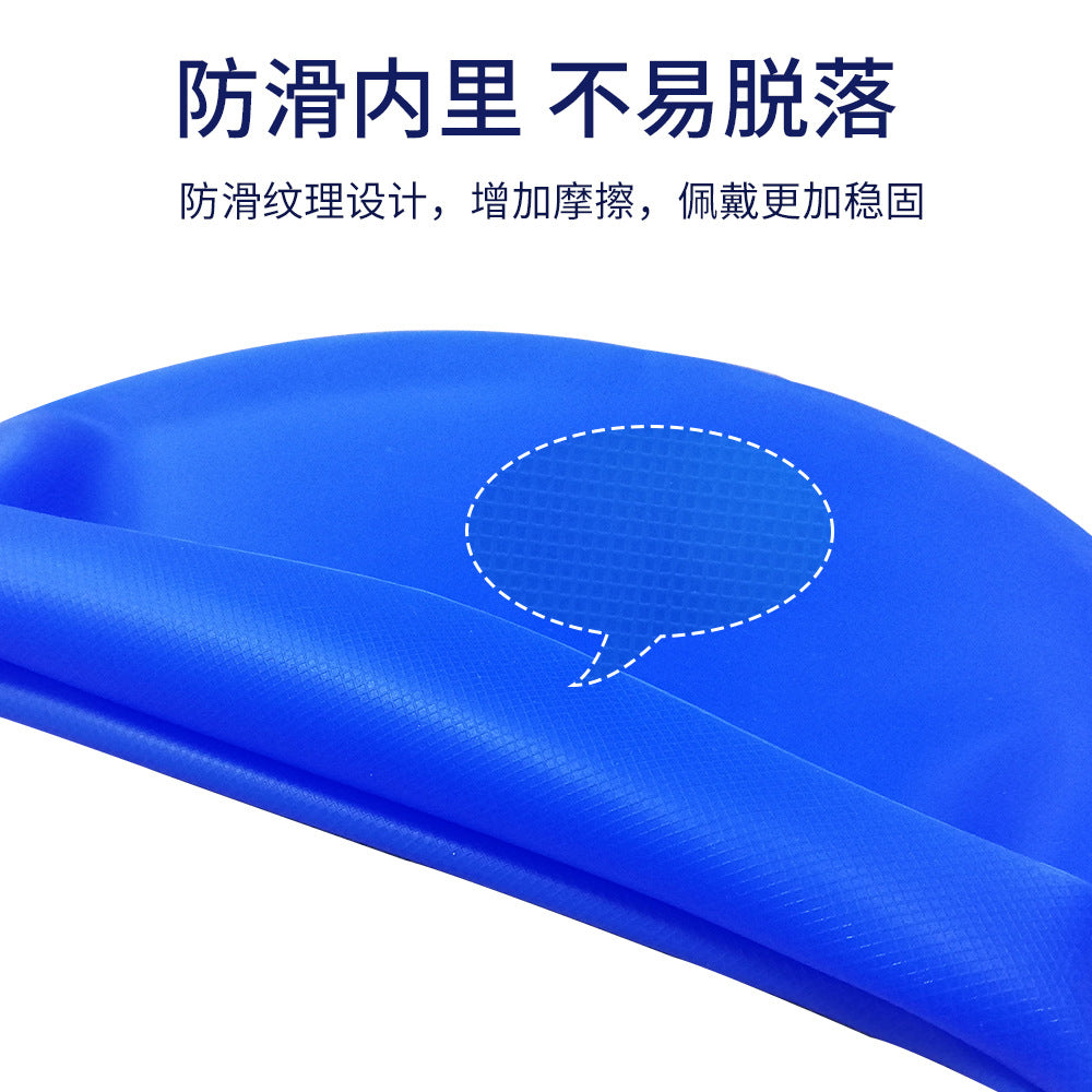 Waterproof Not Squeezing Head Extra Large Silicone Ear-protecting Swimming Cap